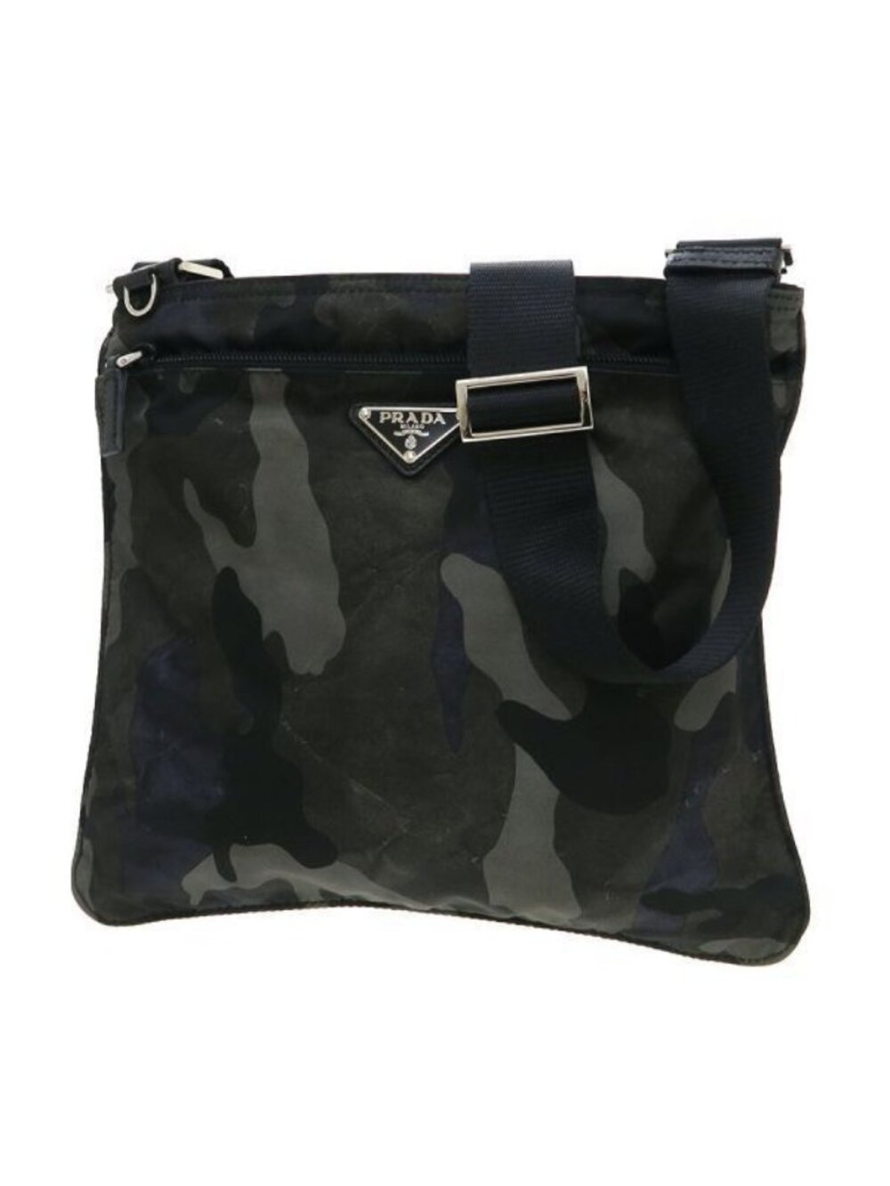Prada Nylon Wallet Gray